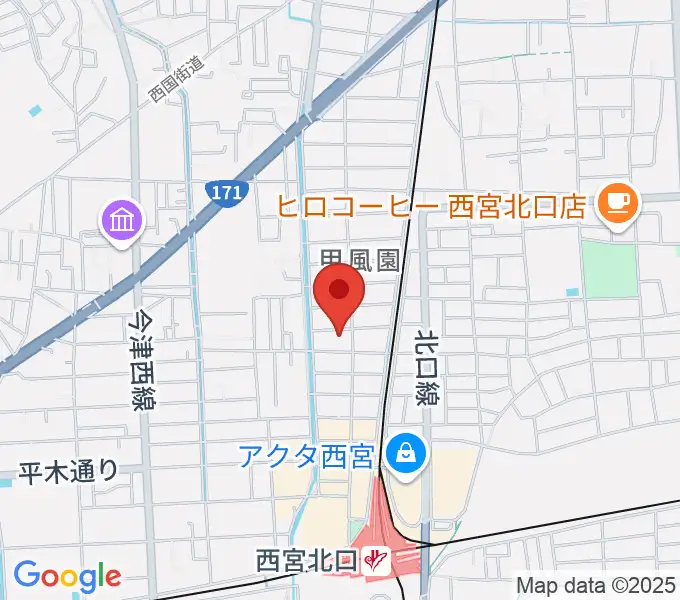 フェリーチェ音楽院の地図