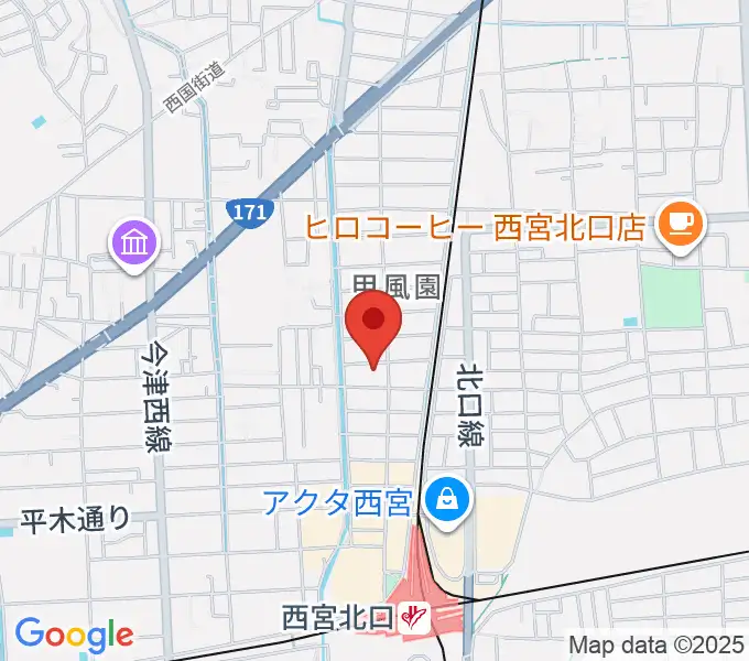 フェリーチェ音楽院の地図