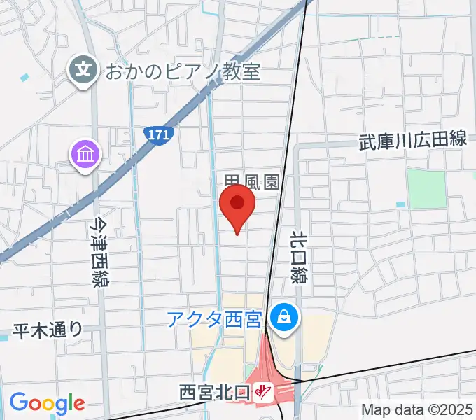 フェリーチェ音楽院の地図