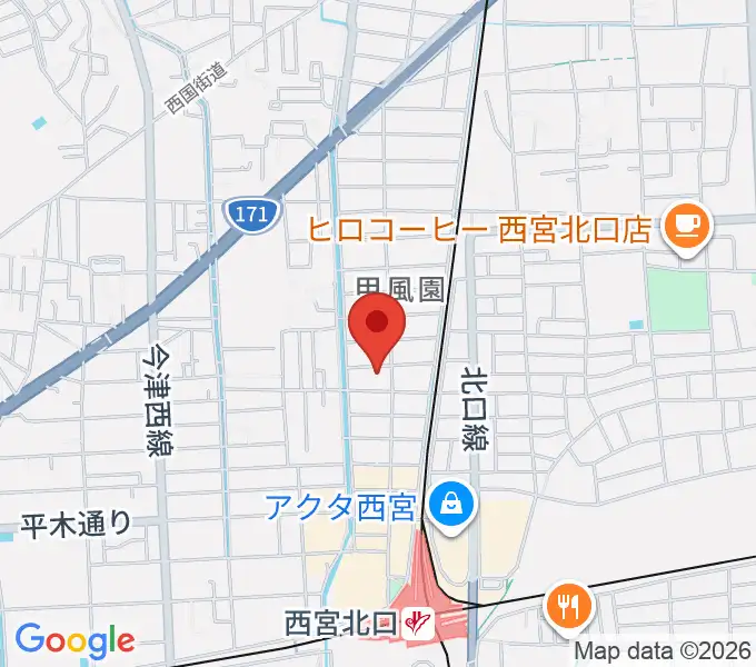 フェリーチェ音楽院の地図