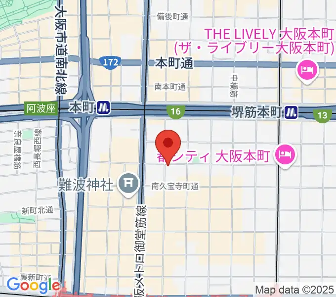 三木楽器開成館の地図