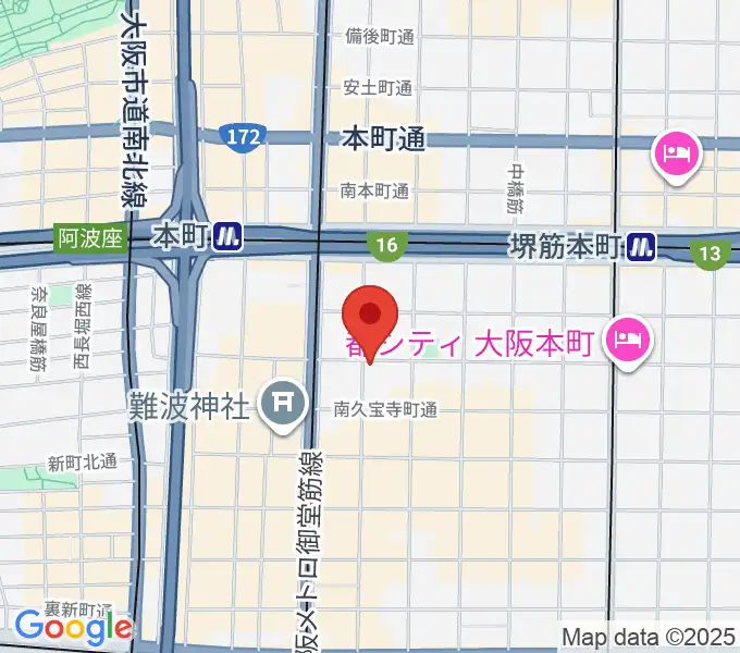 三木楽器開成館の地図