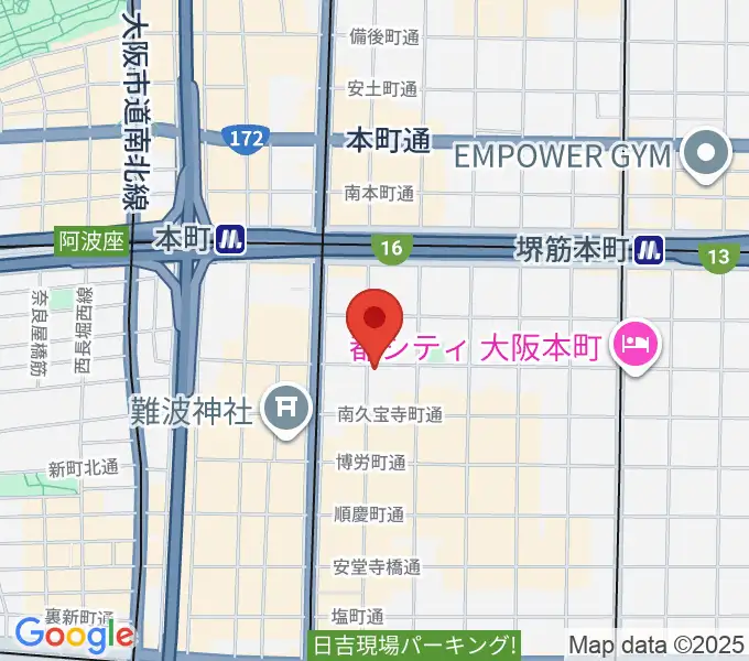 三木楽器開成館の地図