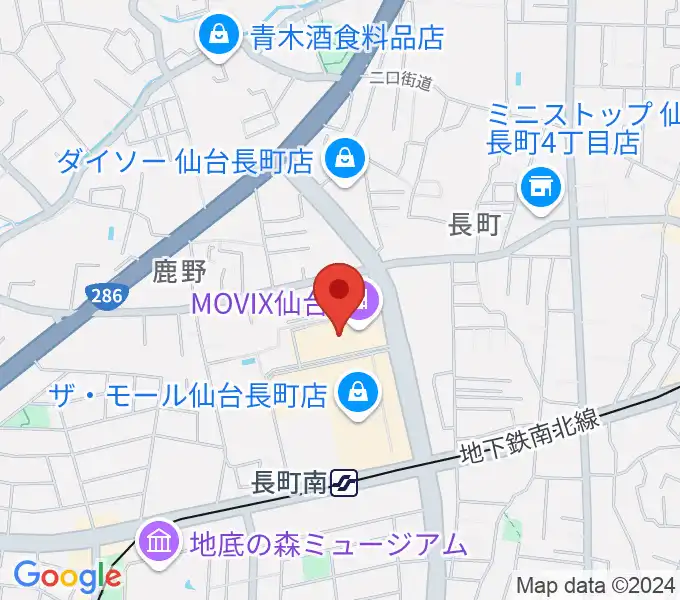 島村楽器 仙台長町モール店の地図