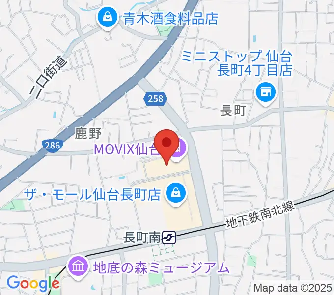 島村楽器 仙台長町モール店の地図