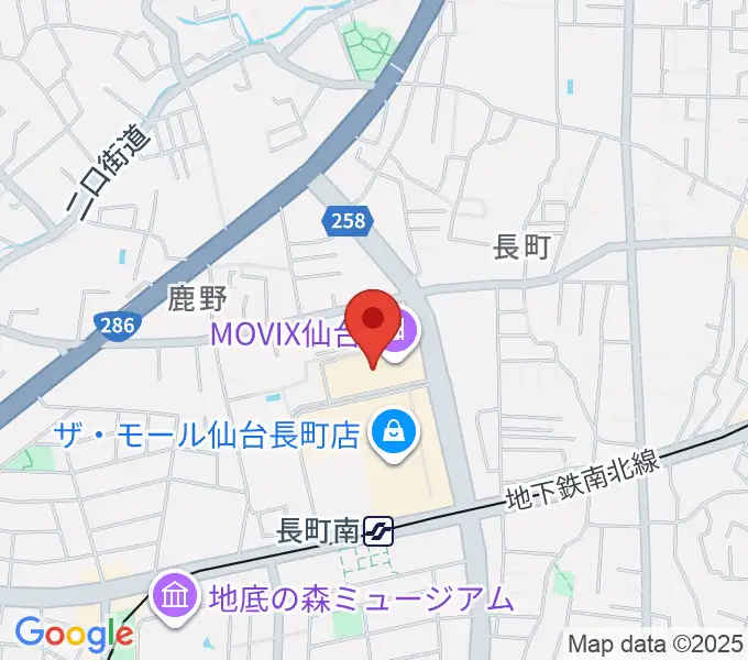 島村楽器 仙台長町モール店の地図