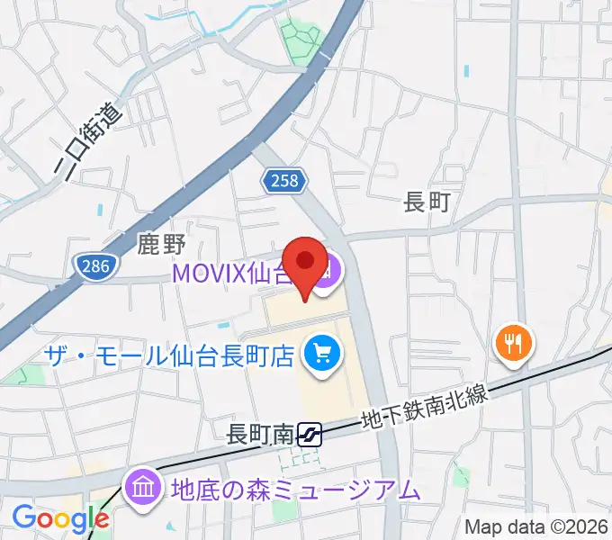 島村楽器 仙台長町モール店の地図