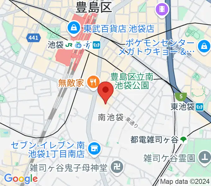 池袋monoの地図