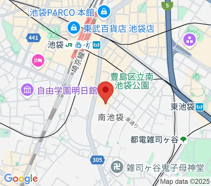 池袋monoの地図