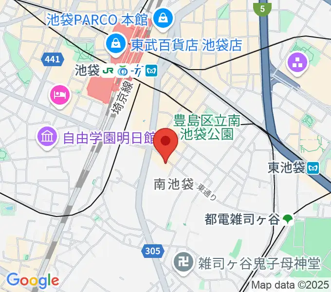池袋monoの地図