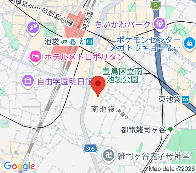 池袋monoの地図