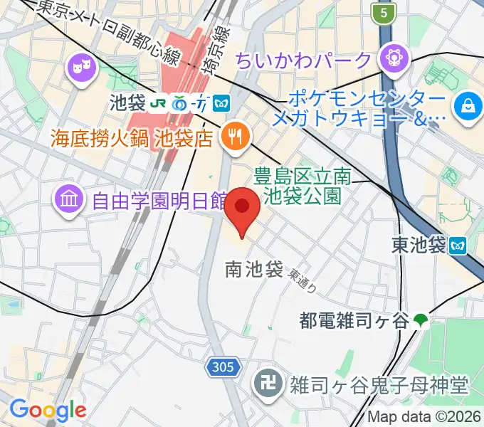 池袋monoの地図