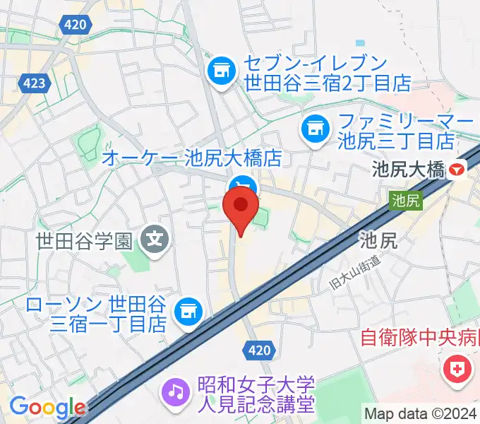 KMAパラダイスホールの地図