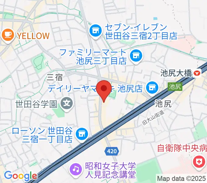 KMAパラダイスホールの地図