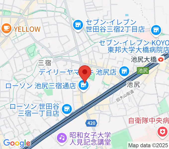 KMAパラダイスホールの地図
