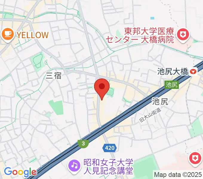 KMAパラダイスホールの地図
