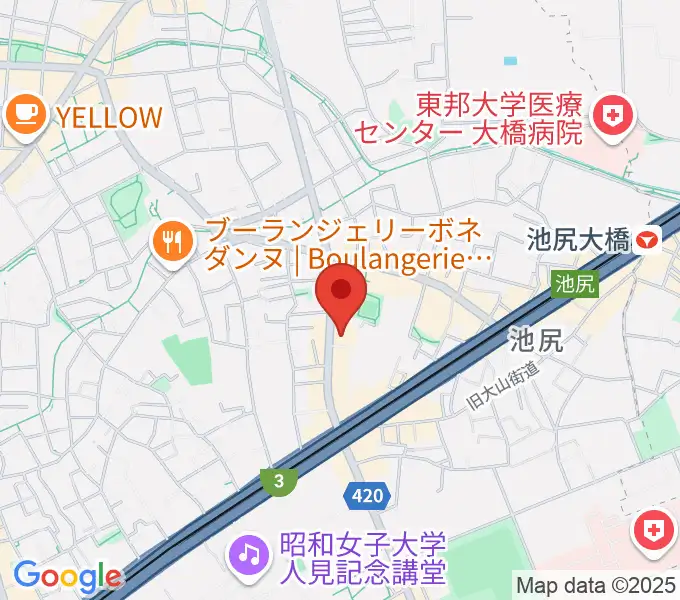 KMAパラダイスホールの地図