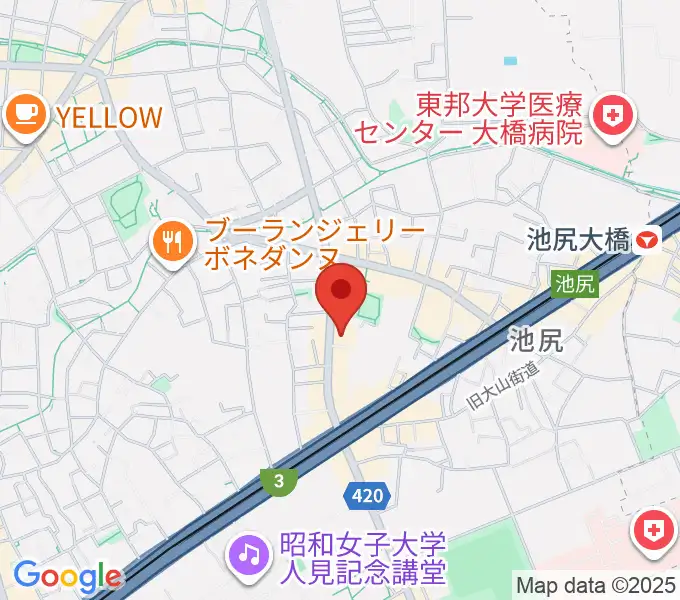 KMAパラダイスホールの地図