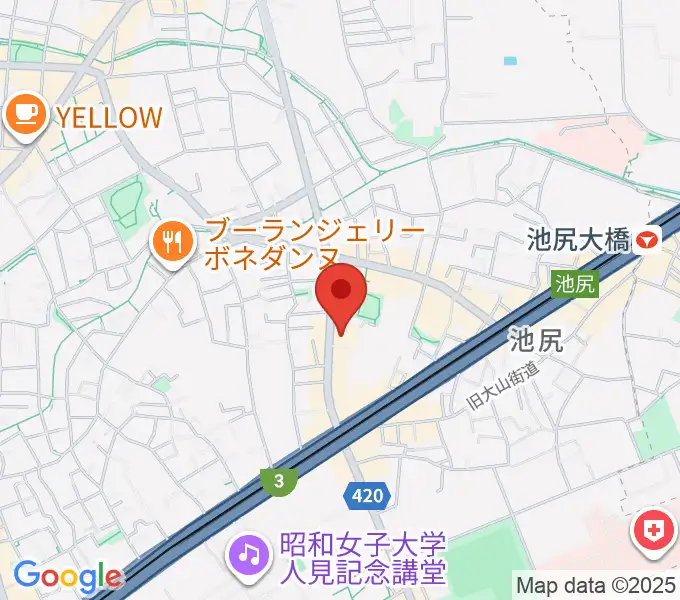 KMAパラダイスホールの地図
