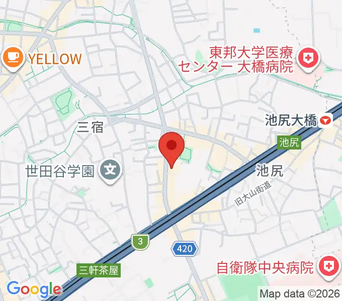 KMAパラダイスホールの地図