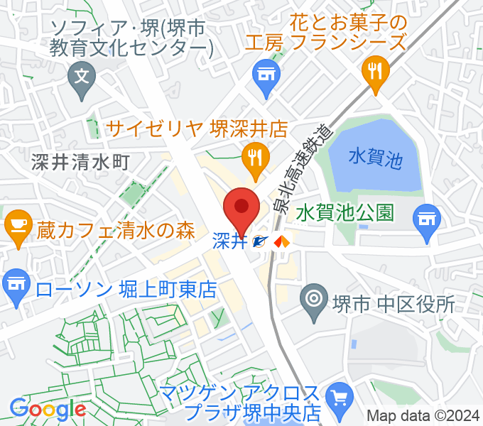 ベースオントップ深井駅前店の場所