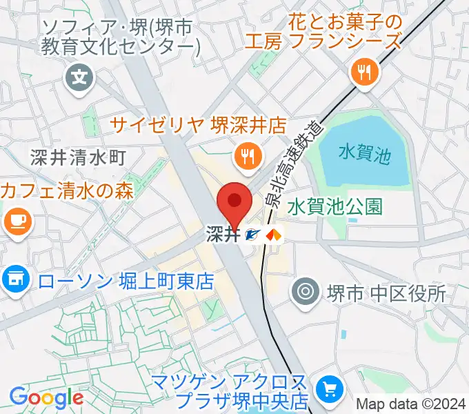 ベースオントップ深井駅前店の地図