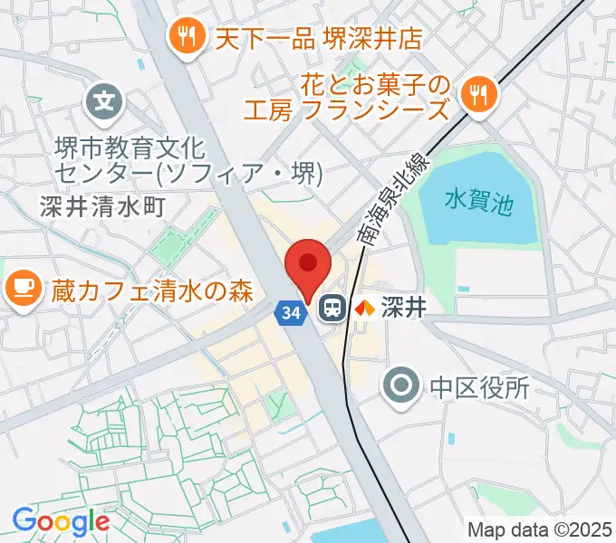ベースオントップ深井駅前店の地図
