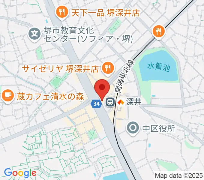 ベースオントップ深井駅前店の地図