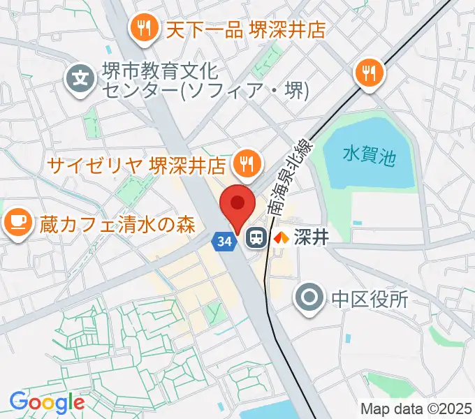 ベースオントップ深井駅前店の地図