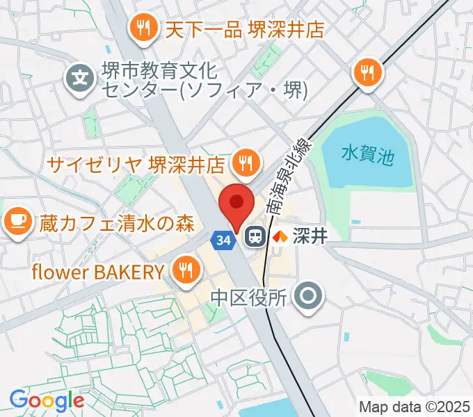 ベースオントップ深井駅前店の地図