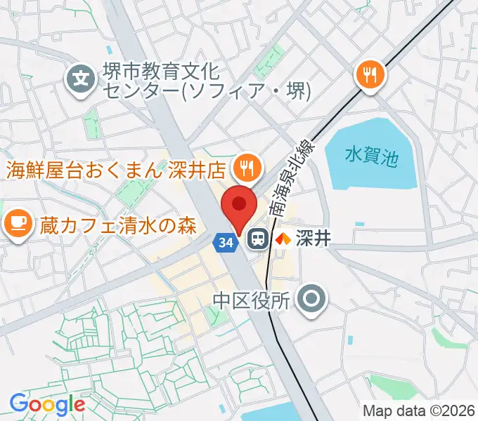 ベースオントップ深井駅前店の地図