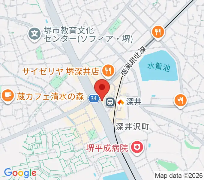 ベースオントップ深井駅前店の地図