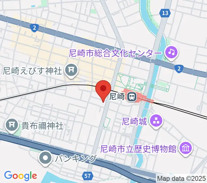ベースオントップ尼崎店の地図