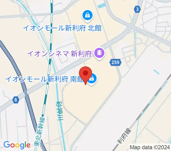 島村楽器イオンモール新利府 南館店の地図