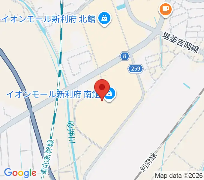 島村楽器イオンモール新利府 南館店の地図