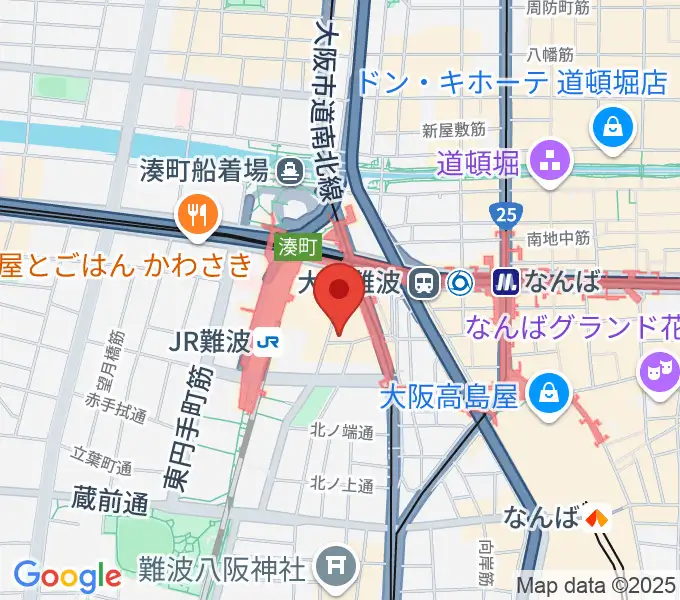 ベースオントップなんば店の地図