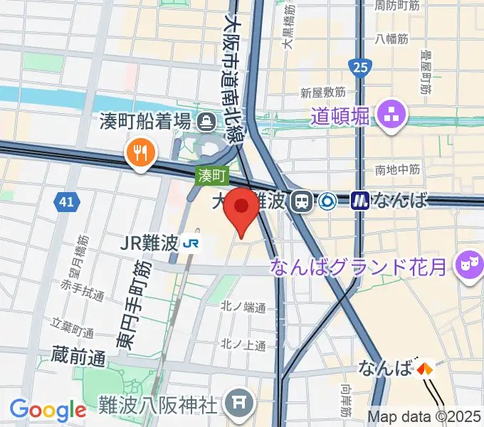 ベースオントップなんば店の地図