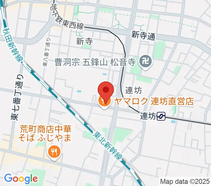 ハタケヤマ楽器の地図