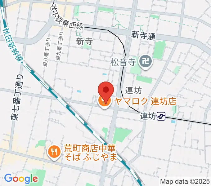 ハタケヤマ楽器の地図