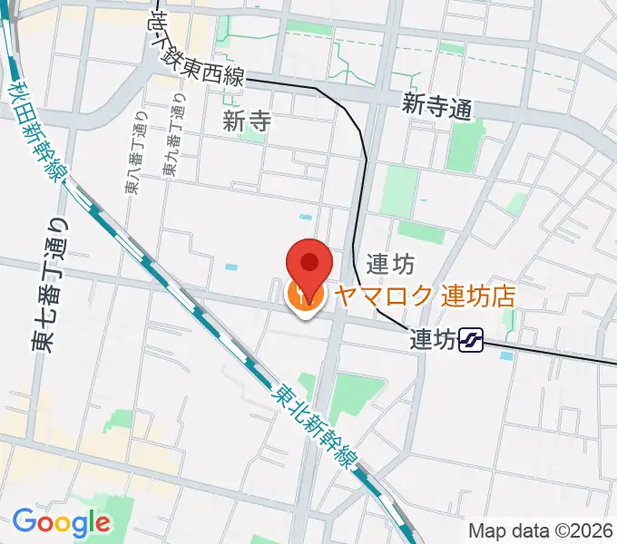 ハタケヤマ楽器の地図