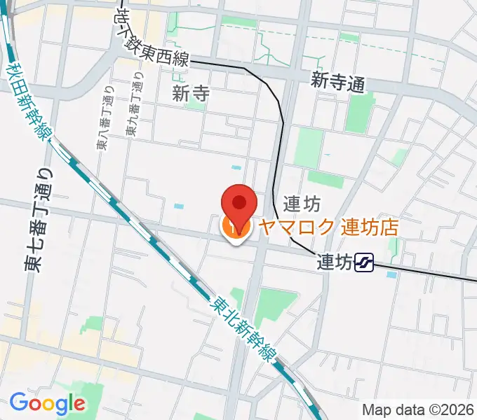 ハタケヤマ楽器の地図