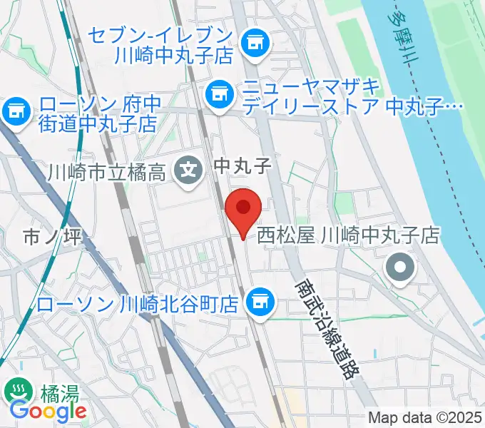 京浜楽器本社の地図