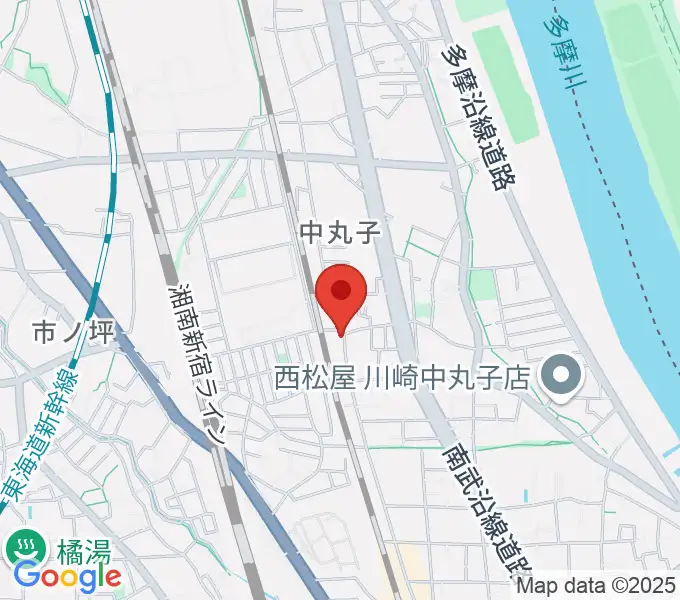 京浜楽器本社の地図