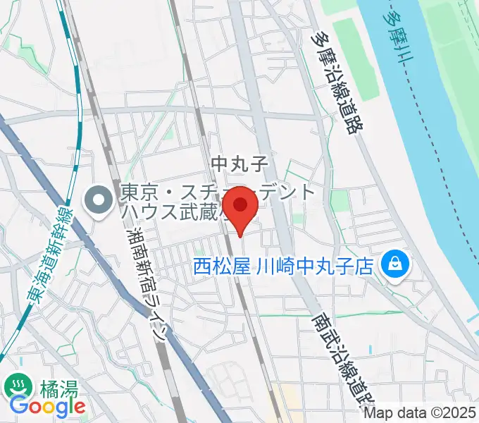 京浜楽器本社の地図