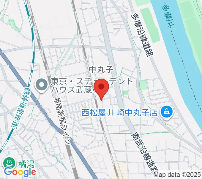 京浜楽器本社の地図
