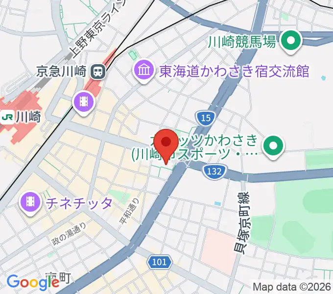 京浜楽器 MUSIC PARK KEIHINの地図
