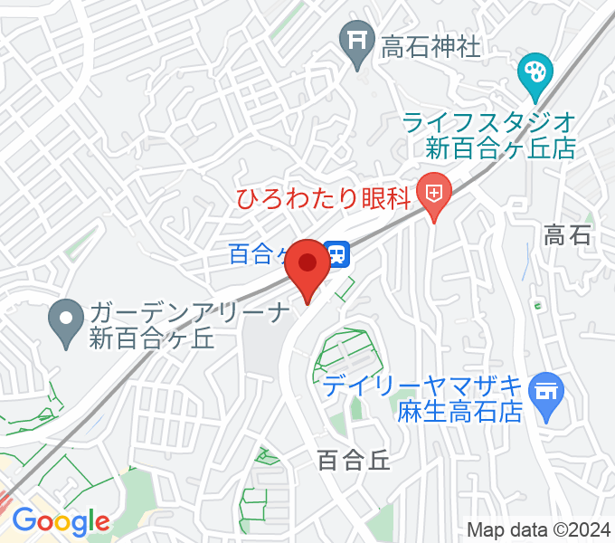 ミュージックシティ百合ヶ丘 MOUZA yurigaokaの場所