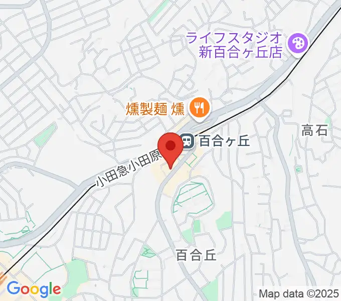 ムーザ ユリガオカの地図