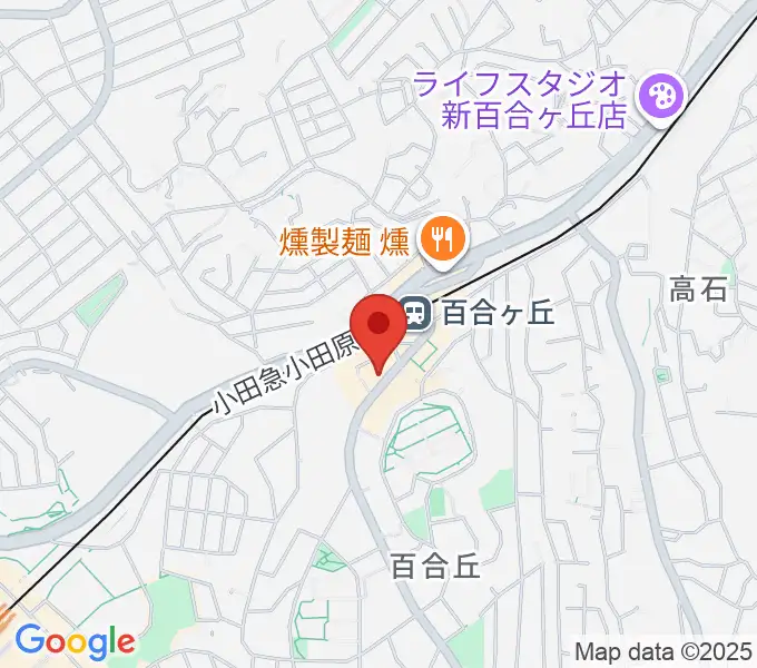 ムーザ ユリガオカの地図