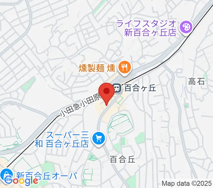 ムーザ ユリガオカの地図